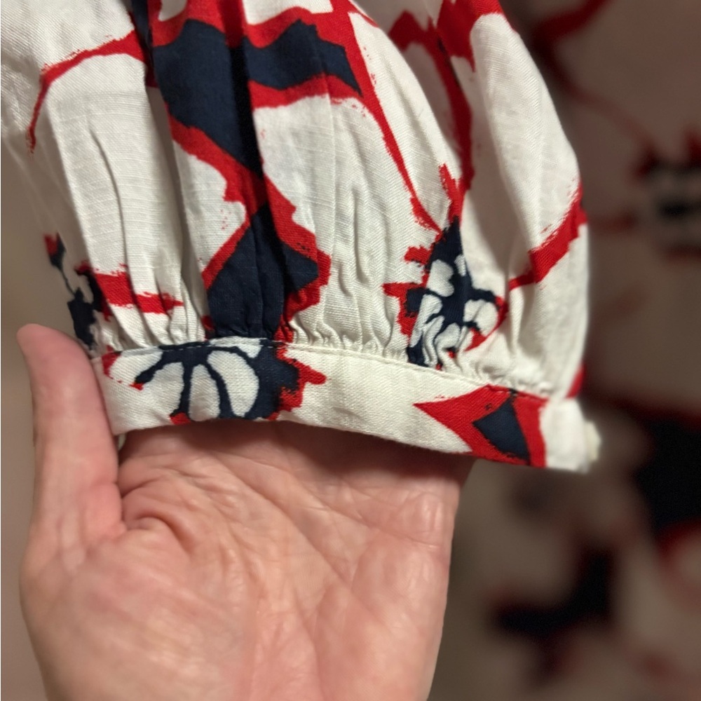 Sonoma White and Red Floral dress - Picture 3 of 4